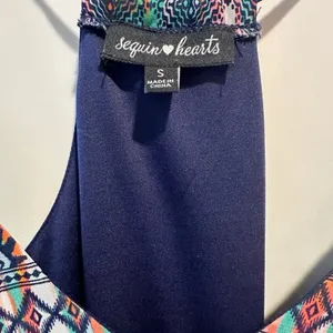 Women's Sequin Hearts Multicolor Boho Style Summer Maxi‎ Dress Size Small thumbnail 5