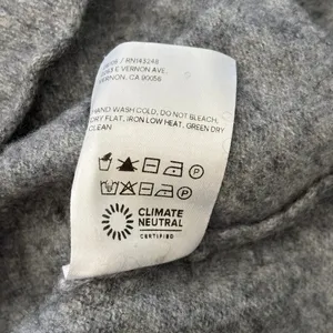 Reformation 100% Cashmere Sweater Sz S Gray Neutral Quiet Luxury Classic Winter‎ thumbnail 8