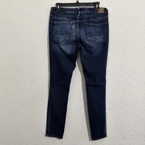 American Eagle Outfitters Skinny Jeans Blue Denim Women's Distressed US 8 thumbnail 6