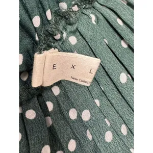 Exlura High Waist Polka Dot Pleated Skirt Midi Swing Skirt Women’s Medium thumbnail 6