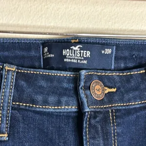 Hollister California high rise‎ flare dark denim jeans size 30 festival cute thumbnail 4