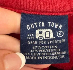 Gear for Sports Retro Wisconsin Badgers Red Quarter Zip Sweatshirt Relax Fit S Collegiate Bucky thumbnail 4
