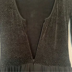 JESSICA McCLINTOCK VINTAGE DRESS BLACK SPARKLE FORMAL MAXI DRESS SIZE 10 #124 thumbnail 9