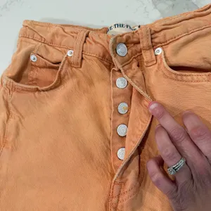 Free People We The Free Old West Slouchy HighRise WideLeg Pants Womens 25 Orange thumbnail 5