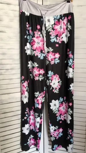 Lounge Floral  Pants, 3XL thumbnail 1