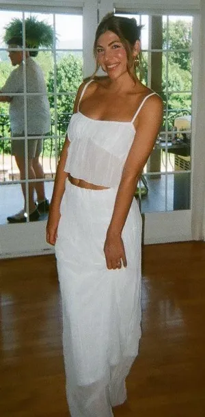 Beginning Boutique White Maxi Skirt and Tank thumbnail 5