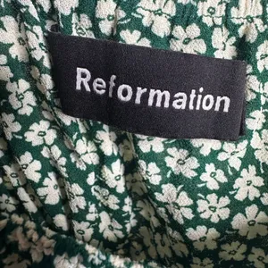 Reformation Ayla Smocked Floral Top Women's Green Size Medium thumbnail 5