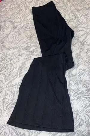 SheIn Black Ribbed Pants thumbnail 3