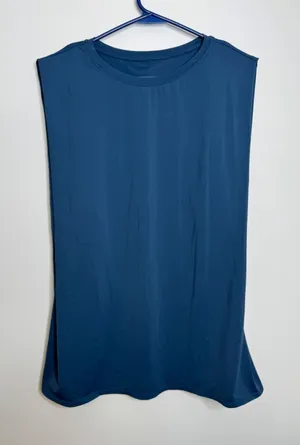 Halara Muscle Tank Top Womens 1X Blue Excellent Sleeveless Activewear Gym thumbnail 1