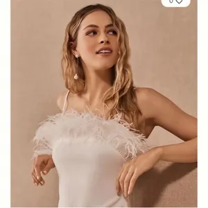 Elliatt | Harley‎ Dress In Ivory With Feathers Size XS thumbnail 3