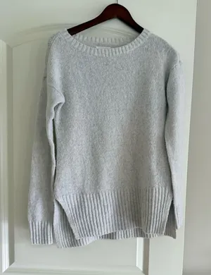 Lou & Grey Light Gray Crewneck Sweater thumbnail 1
