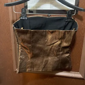 Zara Metallic Bronze Tube Top Sz S thumbnail 2