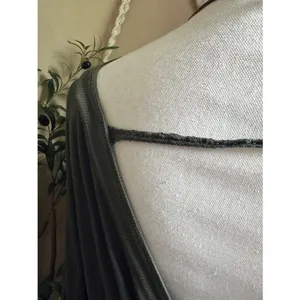 Free People Shimmy Shake Tunic Top Army Green Ribbed Open Back Boho thumbnail 7