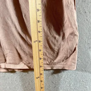806 | Madewell Soft V-Neck‎ Pink Lyocell Cotton Casual Minimalist Women Medium thumbnail 5