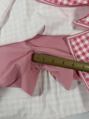 Tuckernuck Karrie Golf Skort in Pink Gingham Size Medium thumbnail 6