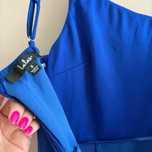 Lulus Shape the Night Cobalt Blue Asymmetrical Midi Dress Size Small Cocktail thumbnail 6