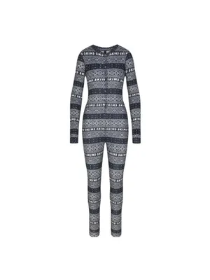 Skims Fair Isle Henley onesie large thumbnail 4