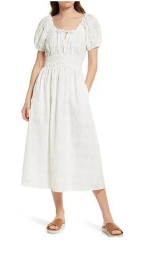 Madewell Sophia Midi Dress in Seersucker Check - Size XS thumbnail 1