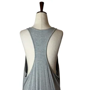Fabletics Lliana Maxi Dress Women XXL Gray Racerback Side Slit‎ Athleisure Yoga thumbnail 5