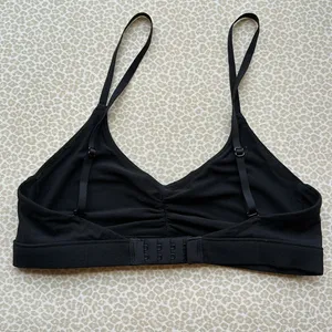 NWOT Me Undies Black Feel Free Ruched Bralette thumbnail 8