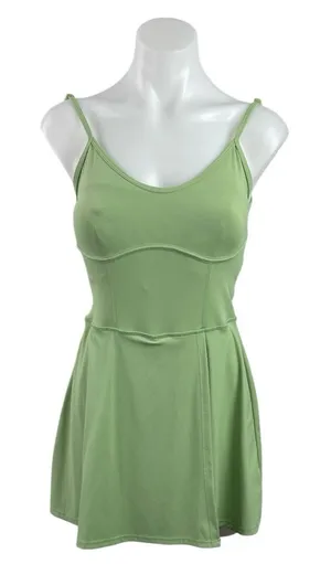 JoyLab Green Sleeveless Open Back Tennis Golf Shorts Mini Athletic Dress Size XS thumbnail 1