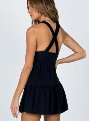 Princess Polly KEESHA MINI DRESS BLACK nwot sizE 6 thumbnail 2