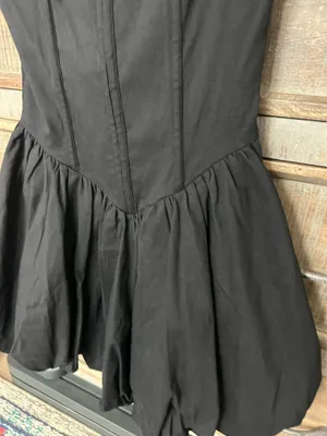 The Vintage Shop Corset Dress Black thumbnail 2
