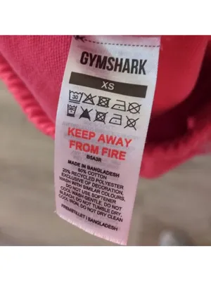 Gymshark Bright Fuschia Pink Fraction Sweat Shorts Size XS thumbnail 6