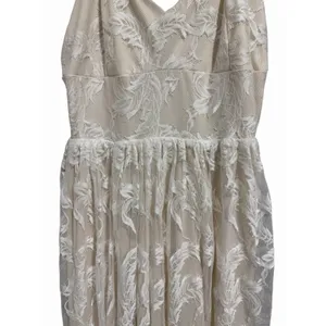 Baltic Born‎ Cozette Lace Gown White Nude Maxi Wedding Romantic Women's Size L thumbnail 7