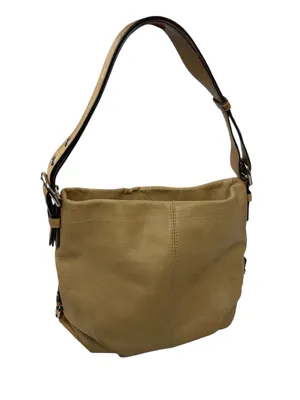 Coach F15064 Beige 2 Way Leather Crossbody Shoulder Strap Purse Tote Handbag OS thumbnail 1