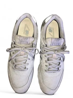 New Balance 696 Classic Women's Running Shoes WL696WPG Gray Suede Size 9 thumbnail 2