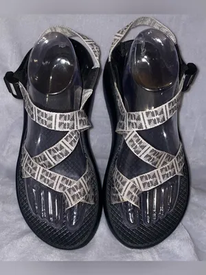 Chaco Women’s Size 10 ZX2 Classic Grey Geometric Strappy Sandals Toe Loop thumbnail 9