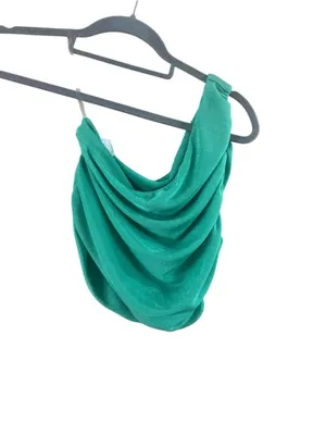 Women's Sollinarry Green One Shoulder Crop Top M thumbnail 10