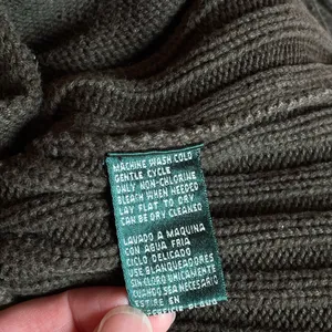 Lauren Ralph Lauren Women’s S Khaki Green Ribbed Hooded Cardigan 100% Cotton thumbnail 7