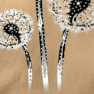 MODA LUCIDO Italian Hoodie Women L Crystal Embroidered Fairy Boho Retro Y2K NWT thumbnail 7