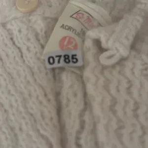 St Michael Vintage Cream Cable Knit Hooded Toggle Cardigan Sweater Cottagecore thumbnail 8