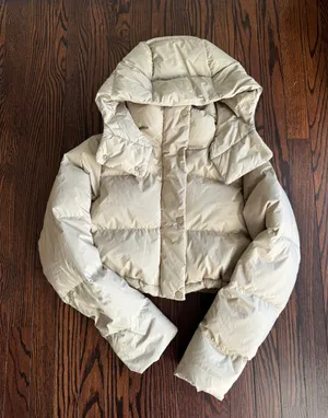 Lululemon Tan Puffer Coat Cropped thumbnail 1