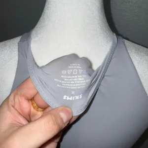 Skims‎ Fits Everybody High Neck Bodysuit, Size XS NWOT Gray thumbnail 3
