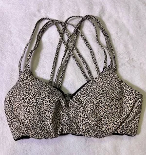 Leopard Print Strappy Bralette thumbnail 1