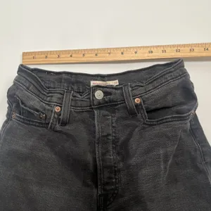 Levis Ribcage Straight Ankle Pants Women Size 28 Gray Jeans High Rise thumbnail 7
