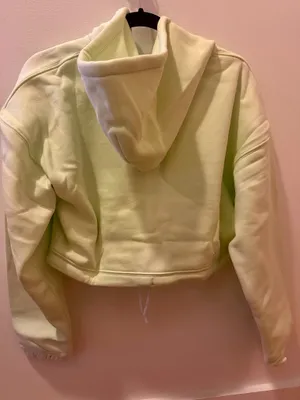 TLF Reset Cropped Zip-Up Hoodie Sweatshirt Green Small thumbnail 4