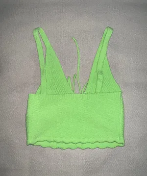 ZARA Tied Knit Sweater Top thumbnail 5