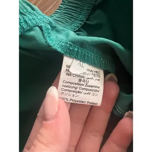 Unbranded Green Athletic Shorts Pink Side Stripes thumbnail 4