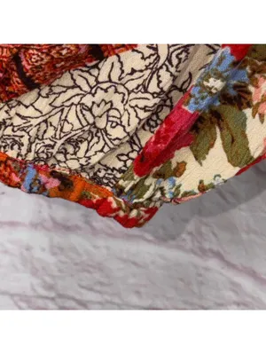 Lovestitch Women's Large Patchwork Floral Blouse thumbnail 5