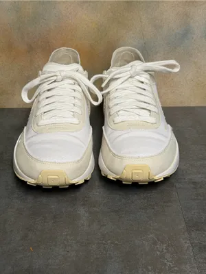 Nike Waffle One Essentials Women Sneakers DM7604-100 Summit White Fossil Sz 8.5 thumbnail 7