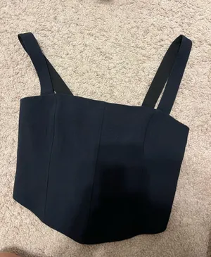 Abercrombie Black Corset Top thumbnail 1