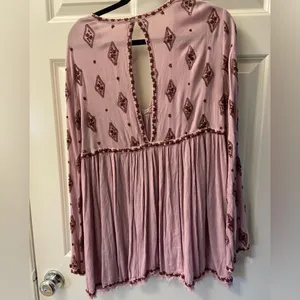 Free People Diamond Embroidered Tunic Top Boho style thumbnail 5