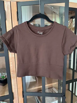 Aerie OFFLINE Sidewalk Seamless Cropped T-Shirt tee workout top short sleeve thumbnail 5