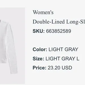 Abercrombie and fitch long sleeve fitted tee thumbnail 3