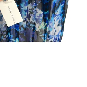Anthropologie Tryb Dress Tunic‎ Drop Waist Floral Print Blue Size XS thumbnail 14